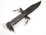Vtg Imax Master Seizo Imai Seki Japan Black 12.6" Fixed Bowie Survival Knife