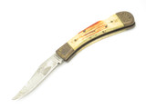 Vintage 1980s Parker Imai Seki Japan K542 Jigged Bone Folding Lockback Knife