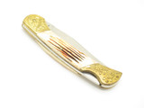 Vintage 1980s Parker Imai Seki Japan K74-B Jigged Bone Folding Lockback Knife