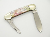 Vintage Bertram Hen & Rooster Solingen 352 Swirl Canoe Folding Pocket Knife