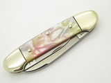 Vintage Bertram Hen & Rooster Solingen 352 Swirl Canoe Folding Pocket Knife