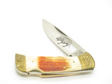 Vintage 1980s Parker Imai Seki Japan K538 Jigged Bone 4" Folding Lockback Knife