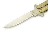 Vintage 1980s Parker Imai Seki Japan K533 Brass Handle Folding Butterfly Knife