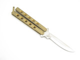 Vintage 1980s Parker Imai Seki Japan K534 Large Brass Folding Butterfly Knife (Needs Repair)