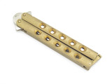Vintage 1980s Parker Imai Seki Japan K534 Large Brass Folding Butterfly Knife (Needs Repair)