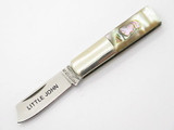 Vtg Parker Seki Japan Abalone Little John Pillbuster Folding Pocket Knife