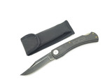 Vintage 1980s Parker Imai Seki Japan K139-E Black 5" Folding Hunter Knife