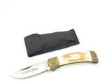 Vintage 1980s Parker Imai Seki Japan K539-B Stag 4.75" Folding Hunter Knife