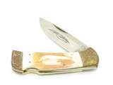 Vintage 1980s Parker Imai Seki Japan K539-B Stag 4.75" Folding Hunter Knife