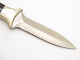 Vtg Carl Schieper Tak Fukuta Seki Japan AUS-6 Micarta Fixed Dagger Boot Knife