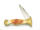 Vintage 1980s Parker Imai Seki Japan K47 Jigged Bone 4.12" Folding Boot Knife