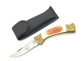 Vintage 80s Parker Imai Seki Japan K115-D Jigged Bone 4.62" Folding Hunter Knife