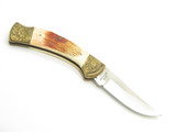 Vintage 80s Parker Imai Seki Japan K115-D Jigged Bone 4.62" Folding Hunter Knife