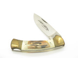 Vintage 1980s Parker Imai Seki Japan K115-B Stag 4.62" Folding Hunter Knife