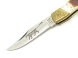 Vintage 1980s Parker Imai Seki Japan K139-B Jigged Bone 5" Folding Hunter Knife