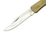 Vintage 1980s Parker Imai Seki Japan Brass 4.87" Folding Hunter Lockback Knife