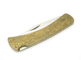 Vintage 1980s Parker Imai Seki Japan Brass 4.87" Folding Hunter Lockback Knife