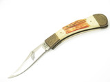 Vintage 1980s Parker Imai Seki Japan K540-B Jigged Bone 5" Folding Hunter Knife