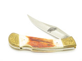 Vintage 1980s Parker Imai Seki Japan K540-C Jigged Bone 5" Folding Hunter Knife