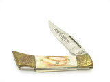 Vintage 1980s Parker Imai Seki Japan K267-C Jigged Bone 5" Folding Hunter Knife