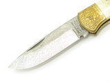 Vintage 1980s Parker Imai Seki Japan K539 Jigged Bone 4.87" Folding Hunter Knife