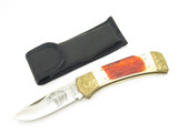 Vintage 80s Parker Imai Seki Japan K539-B Jigged Bone 4.87" Folding Hunter Knife