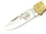 Vintage 80s Parker Imai Seki Japan K539-B Jigged Bone 4.87" Folding Hunter Knife