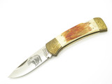 Vintage 80s Parker Imai Seki Japan K539-C Jigged Bone 4.87" Folding Hunter Knife