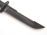 Vtg '80s Seizo Imai Seki Japan Parker Prototype Black Tanto Fixed Survival Knife