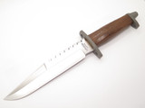 Vtg Imax Seizo Imai Seki Japan 13.6" Fixed Satin Blade Bowie Survival Knife