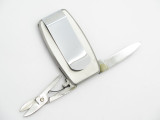 Vtg Parker Frost Seki Japan Lobster Money Clip Stainless Folding Pocket Knife