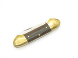 Vintage 1980s Parker Imai Seki Japan 3" Wood Brass Kayak Folding Pocket Knife