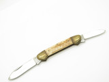 Vintage 1980s Parker Imai Seki Japan 3.75" S-B Bone Canoe Folding Pocket Knife