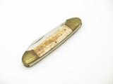 Vintage 1980s Parker Imai Seki Japan 3.75" S-B Bone Canoe Folding Pocket Knife