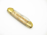 Vintage 1980s Parker Imai Seki Japan 3.75" S-C Bone Canoe Folding Pocket Knife