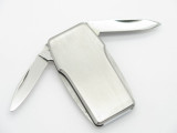 Vintage Parker Frost Seki Japan Lobster Money Clip Stainless Steel Folding Pocket Knife