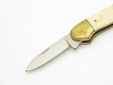 Vintage 1980s Parker Imai Seki Japan 3.75" S-F Bone Canoe Folding Pocket Knife