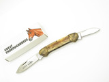 Vintage 1980s Parker Imai Seki Japan 3.75" S-G Bone Canoe Folding Pocket Knife