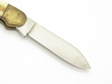 Vintage 1980s Parker Imai Seki Japan 3.75" S-G Bone Canoe Folding Pocket Knife