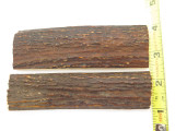 Vintage 4.8 x 1.3 India Sambar Stag Scale Slab Knife Making Handle Grip Craft Blank