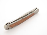 Vintage Moki 610J Seki Japan Burlwood Folding Lockback pocket Knife