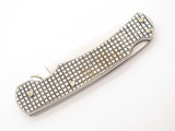 Vintage 1980s Seki Japan Thin Aluminum Handle Folding Lockback Pocket Knife