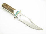 Custom LE #1 RRR Leroy Remer Schrade Bowie Knife Elk Stag Fixed Hunting Knife