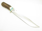 Custom #1 RRR Leroy Remer Marbles Trailmaker Elk Stag Limited Fixed Bowie Knife