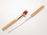 Vtg 1970s (Seki) Japan 8" Red Mini Japanese Tanto Katana Sword Letter Opener