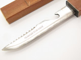 Vtg 1960s-70s (Seki) Japan 7.7" Coca Cola Floating Fish Fillet Fixed Blade Knife