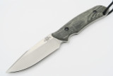 The Attleboro USA CMPS35VN Stonewash Straight Fixed Blade Tactical Hunting Knife