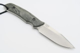 The Attleboro USA CMPS35VN Stonewash Straight Fixed Blade Tactical Hunting Knife