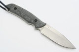 The Attleboro USA CMPS35VN Stonewash Serrated Fixed Blade Tactical Hunting Knife