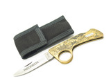 Vintage 80s Parker Imai Seki Japan 4" Redneck Brass Deer Folding Lockback Knife
